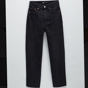 Zara Straight Black Denim Jeans